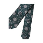 Dolce & Gabbana Green Floral Print Silk Adjustable Men Tie