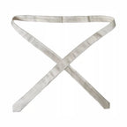 Dolce & Gabbana White Solid 100% Silk Adjustable Tie