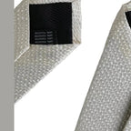Dolce & Gabbana Off White 100% Silk Adjustable Necktie Men Tie