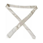 Dolce & Gabbana Off White 100% Silk Adjustable Necktie Men Tie