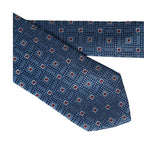 Dolce & Gabbana Blue Patterned 100% Silk Adjustable Men Tie
