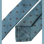 Dolce & Gabbana Green Black Polka Dot Silk Adjustable Men Tie