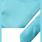 Dolce & Gabbana Light Blue Satin Silk Wide Adjustable Men Tie