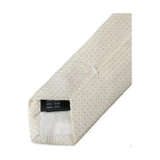 Dolce & Gabbana Off White Patterned Silk Classic Adjustable Tie