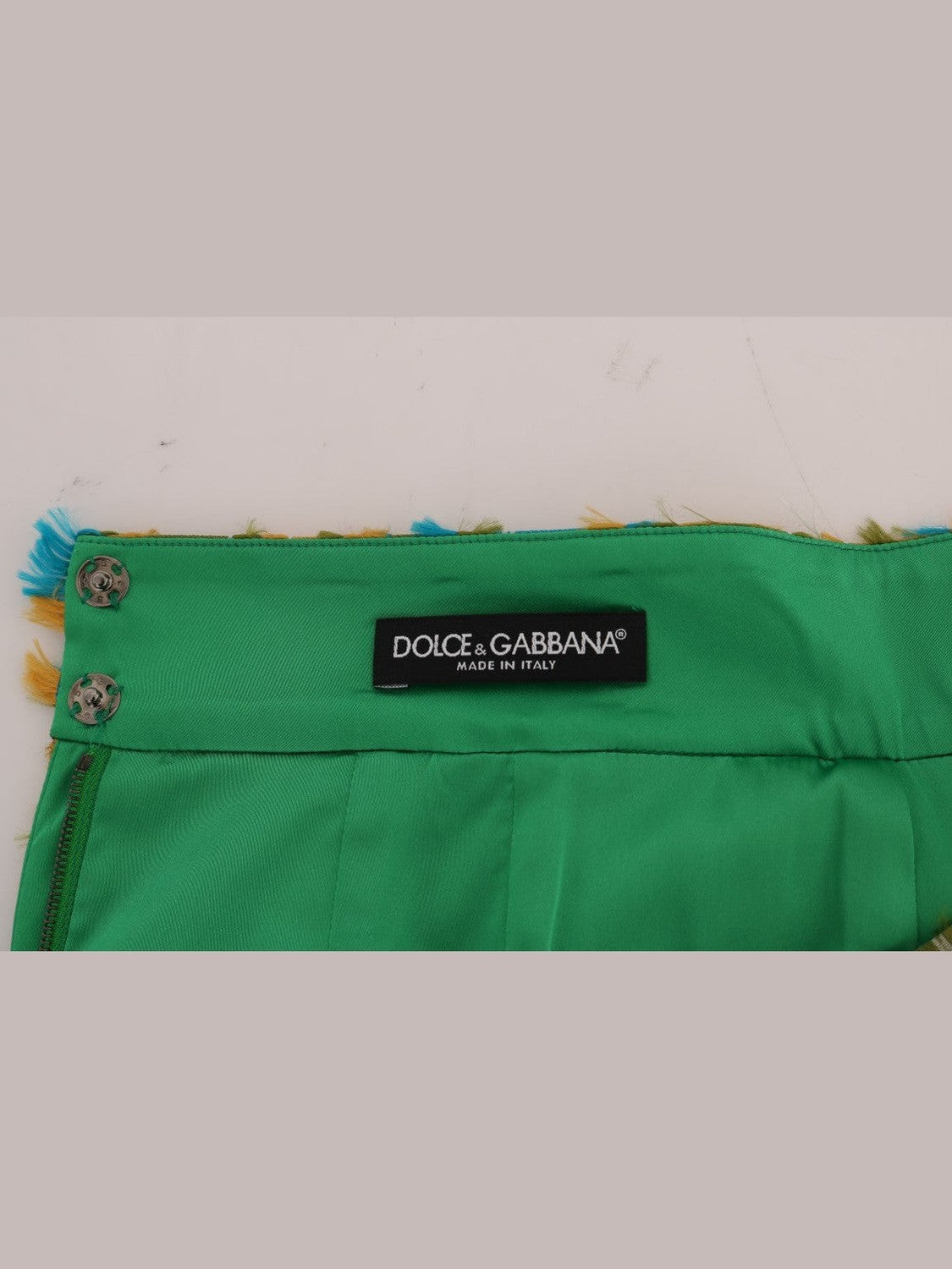 Dolce & Gabbana Multicolor Jacquard Straight Pencil Skirt