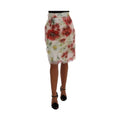 Dolce & Gabbana Floral Patterned Pencil Straight Skirt