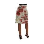 Dolce & Gabbana Floral Patterned Pencil Straight Skirt