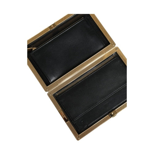 Dolce & Gabbana Multicolor Floral Gold Frame Clutch Evening Purse Bag