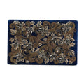 Dolce & Gabbana Blue Velvet Gold Frame Clutch Evening Party Purse Bag