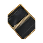 Dolce & Gabbana Blue Velvet Gold Frame Clutch Evening Party Purse Bag