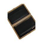 Dolce & Gabbana Red Velvet Gold Frame Clutch Evening Party Purse Bag