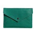 Dolce & Gabbana Green Leather Handbag Clutch Mini Purse Pouch Tablet Case