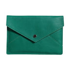 Dolce & Gabbana Green Leather Handbag Clutch Mini Purse Pouch Tablet Case