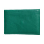 Dolce & Gabbana Green Leather Handbag Clutch Mini Purse Pouch Tablet Case