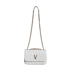 Versace White Mini Nappa Leather Crossbody Shoulder Bag