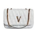 Versace White Mini Nappa Leather Crossbody Shoulder Bag
