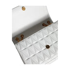 Versace White Mini Nappa Leather Crossbody Shoulder Bag