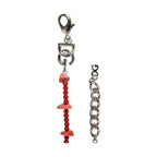 Dolce & Gabbana Silver Tone Brass Beaded Resin DG Logo Chain Bracelet