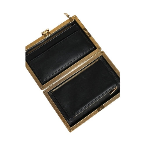 Dolce & Gabbana Maroon Leather Clutch Evening Crossbody Bag