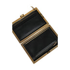 Dolce & Gabbana Maroon Leather Clutch Evening Crossbody Bag
