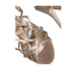 Dolce & Gabbana Beige Leather Stiletto Heels Sandals Shoes