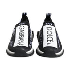 Dolce & Gabbana Black White Sorrento Low Top Sneakers Shoes