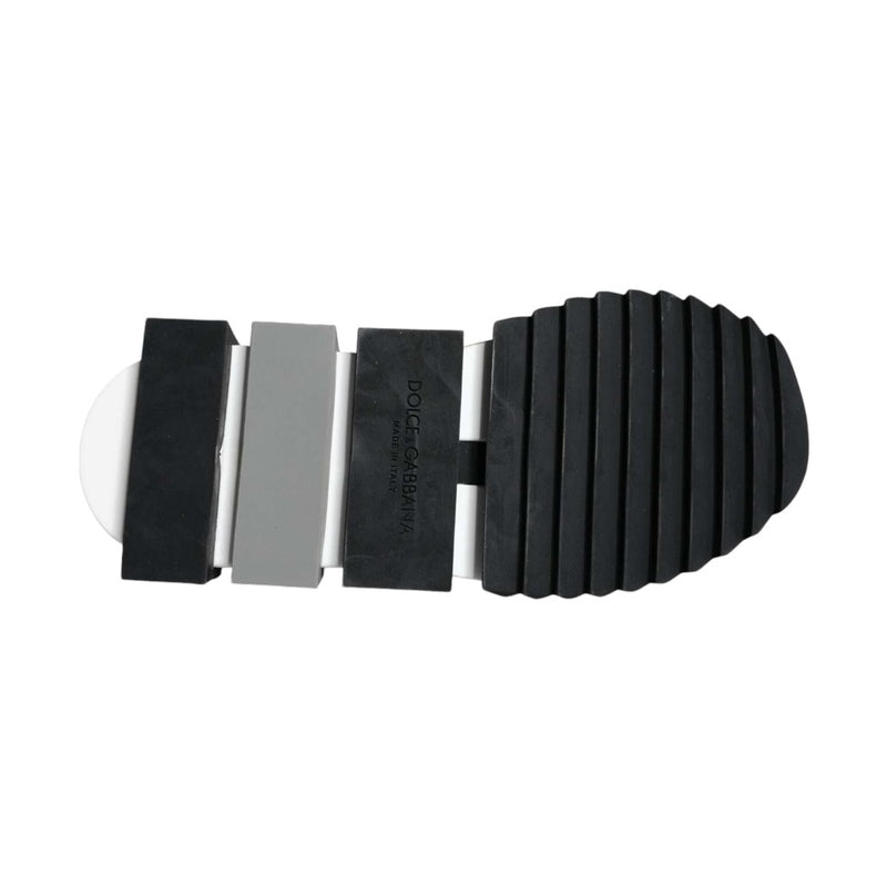 Dolce & Gabbana Black White Sorrento Low Top Sneakers Shoes