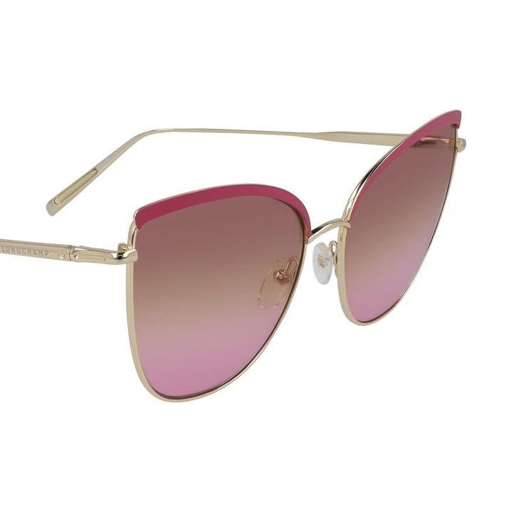 Longchamp Gold Metal Sunglasses