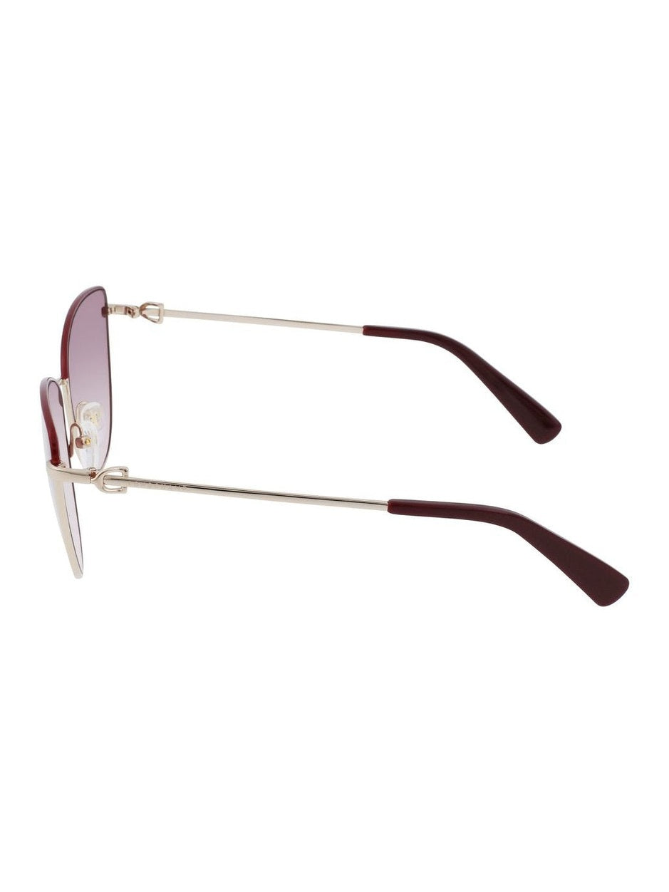Longchamp Gold Metal Sunglasses