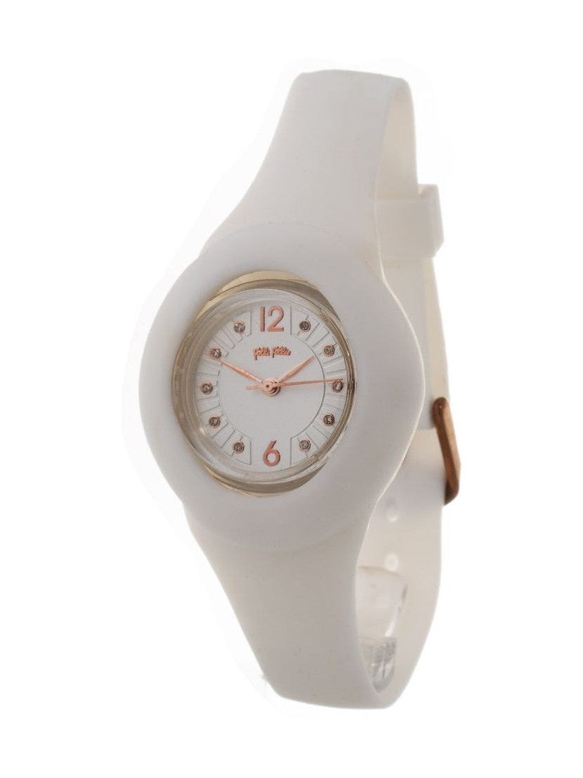 Folli Follie White Synthetic Bracelet Watch