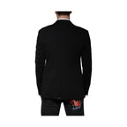 Dolce & Gabbana Black Wool Single Breasted Formal Blazer