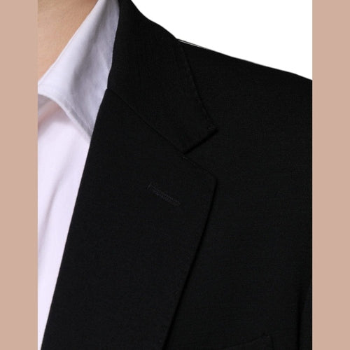 Dolce & Gabbana Black Wool Single Breasted Formal Blazer