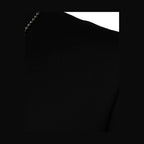 Dolce & Gabbana Black Cotton Necklace Embellished T-shirt