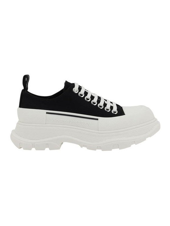 Alexander McQueen Black Cotton Chunky Sneakers