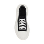 Alexander McQueen Black Cotton Chunky Sneakers
