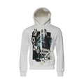 White Caesar Cotton Hooded Pullover Sweater