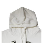 Dolce & Gabbana White Caesar Cotton Hooded Pullover Sweater