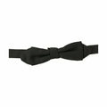Gray Pattern Silk Adjustable Neck Bow Tie