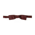 Dolce & Gabbana Bordeaux Silk Floral Faille Adjustable Bow Tie