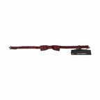 Dolce & Gabbana Bordeaux Silk Floral Faille Adjustable Bow Tie