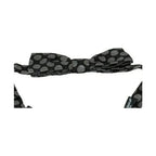 Dolce & Gabbana Black Silk Circles Men Necktie Bow Tie