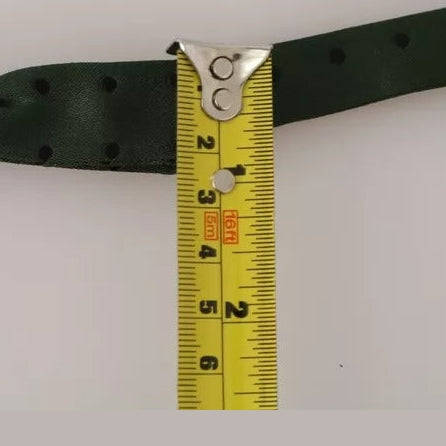 Dolce & Gabbana Green Silk Dotted Mens Necktie Bow Tie
