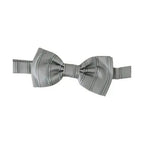 Dolce & Gabbana Light Gray Lining Adjustable Neck Butterfly Bow Tie