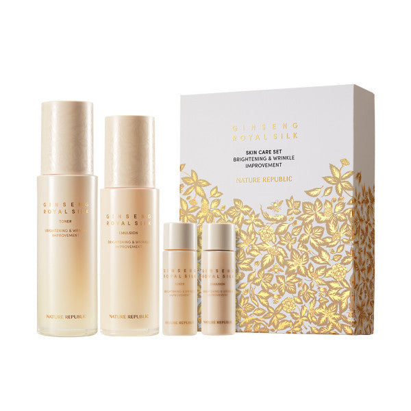 Nature Republic Ginseng Gold Silk Toner &amp; Emulsion Set