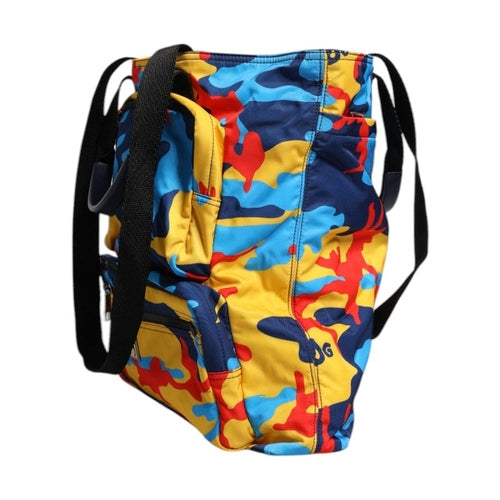 Dolce & Gabbana Multicolor Camouflage Nylon Shopping Tote Bag