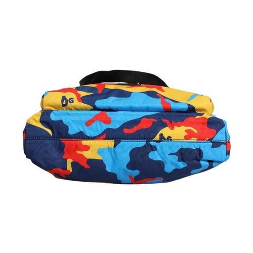 Dolce & Gabbana Multicolor Camouflage Nylon Shopping Tote Bag