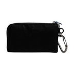 Dolce & Gabbana Black Nylon Logo Plaque Keyring Pouch Clutch Bag