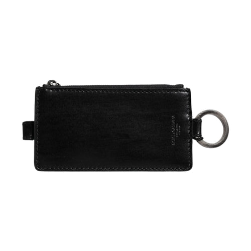 Black Horse Leather Lanyard Logo Card Holder Wallet