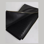 Dolce & Gabbana Black Leather Logo Plaque Neck Strap Card Coin Wallet