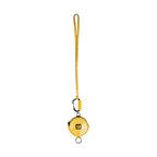 Dolce & Gabbana Yellow Round Leather DG Logo Coin Purse Lanyard Wallet